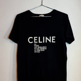 Celine Paris Les Invalides 2019 Menswear Show Invitation Tee Shirt Black