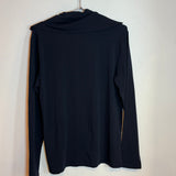 Jill Sander Quarter Zip High Neck Pullover Sweater Black
