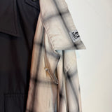 Maison Mihara Yasuhiro Left Docking Shirt Plaid & Black Long Sleeve Button Up