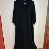 Toteme Black Long Sleeve Maxi Beach Dress
