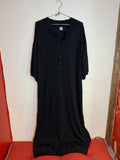 Toteme Black Long Sleeve Maxi Beach Dress