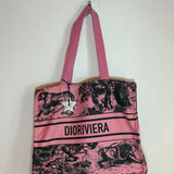 Christian Dior Pink & Black Dioriviera Tote Bag Tiger Animal Print
