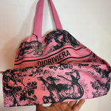 Christian Dior Pink & Black Dioriviera Tote Bag Tiger Animal Print