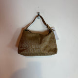 Vintage Fendi Zucca Zucchino Monogram Pochette Handbag Shoulder Bag Brown