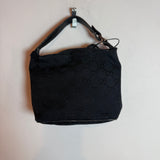 Vintage Gucci GG Canvas Black Mini Handbag Hobo Shoulder Bag