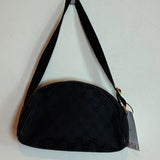 Vintage Gucci GG Monogram Canvas Half Moon Black Hobo Shoulder Bag
