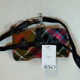 Vivienne Westwood Tartan Plaid Crossbody Handbag with Orb Logo Multicolor