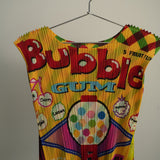 Pleats Please Issey Miyake Sleeveless Pleated Bubble Gum Graphic Top Size 3