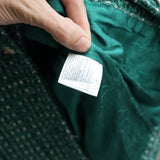 Vintage Chanel Green Tweed Blazer Jacket CC Buttons Shoulder Epaulets Size 36
