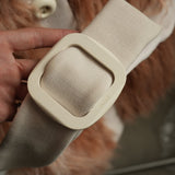 Prada Shaggy Wool Faux Fur Button Front Belted Coat Jacket Peach Size 42S