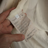 Prada Shaggy Wool Faux Fur Button Front Belted Coat Jacket Peach Size 42S