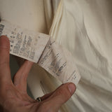 Prada Shaggy Wool Faux Fur Button Front Belted Coat Jacket Peach Size 42S