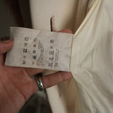 Prada Shaggy Wool Faux Fur Button Front Belted Coat Jacket Peach Size 42S