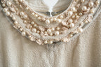 Moschino Pearl Collar Sleeveless Dress Beige New with Tags
