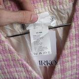 Vintage Yves Saint Laurent Button Front Tweed Jacket Pink