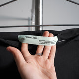 Off-White c/o Virgil Abloh High Waisted Black Skirt with Floral Panel