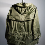 Burberry Nylon Hooded Mod Coat Parka Jacket Olive Green Size 0