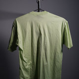 Vintage Versace Sun Face Greek Key Tee Shirt Green Size Small