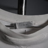 DIOR Logo Embossed Design Tee Shirt White