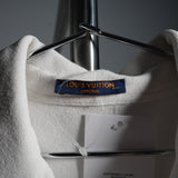 Louis Vuitton Uniforms Polo Shirt Top with Gold Buttons Wide Collar White