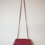 Chanel Calfskin Quilted CC Curvy Flap Red