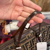 Vintage Fendi Barrel Bag Brown Zucca