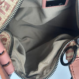 Vintage Fendi Oyster Pink Monogram Shoulder Bag