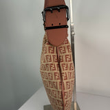 Vintage Fendi Oyster Pink Monogram Shoulder Bag