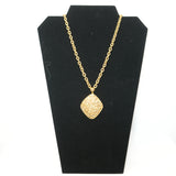 Vintage Chanel Gold-Plated Rhombus-Shaped Pendant
