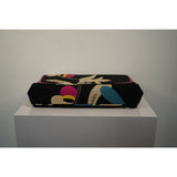 #39. Vintage Chanel Black Choco Bar Reissue Cotton Shoulder Bag Multicolor
