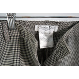 #41. FREE COA Vintage Christian Dior Wool Patchwork Plaid Dress Pants Size 2