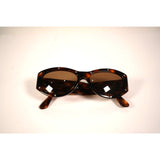 #9. Vintage Channel 06918 CC Logo Studded Brown Tortoiseshell Sunglasses