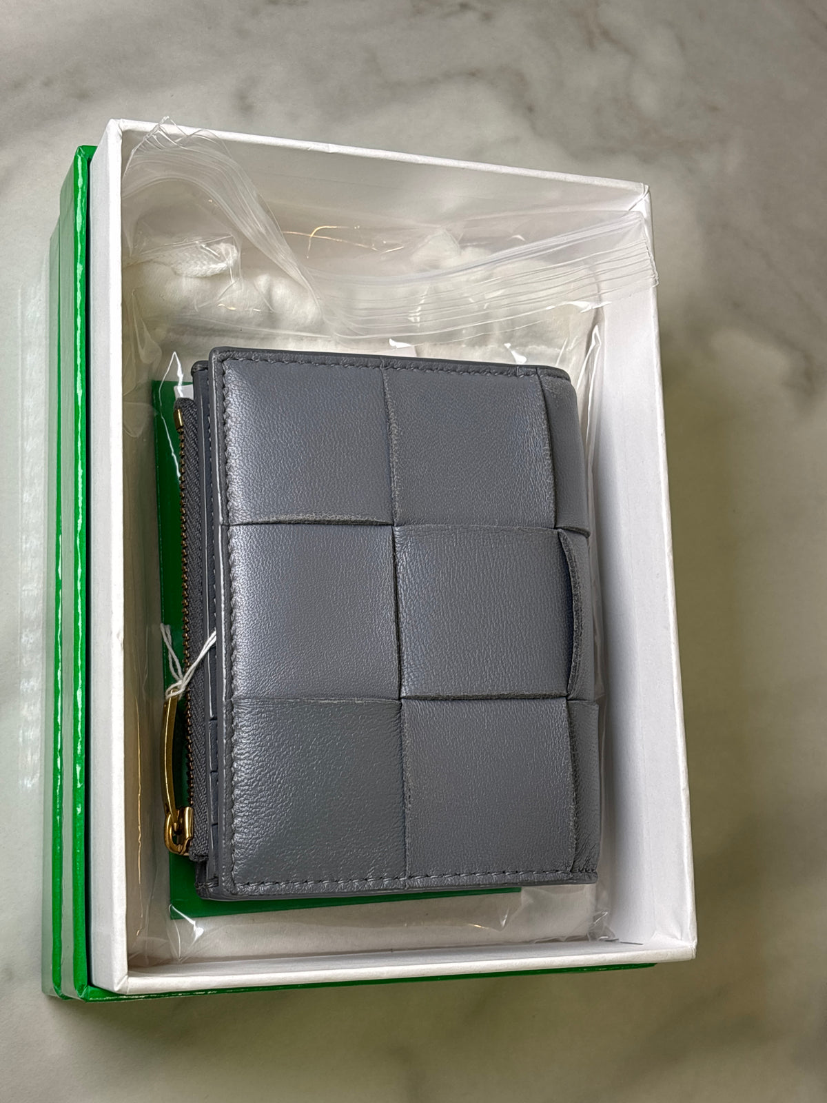 Japan Exclusive - Bottega Veneta Cassette Maxi Intrecciato Leather Wallet with Box