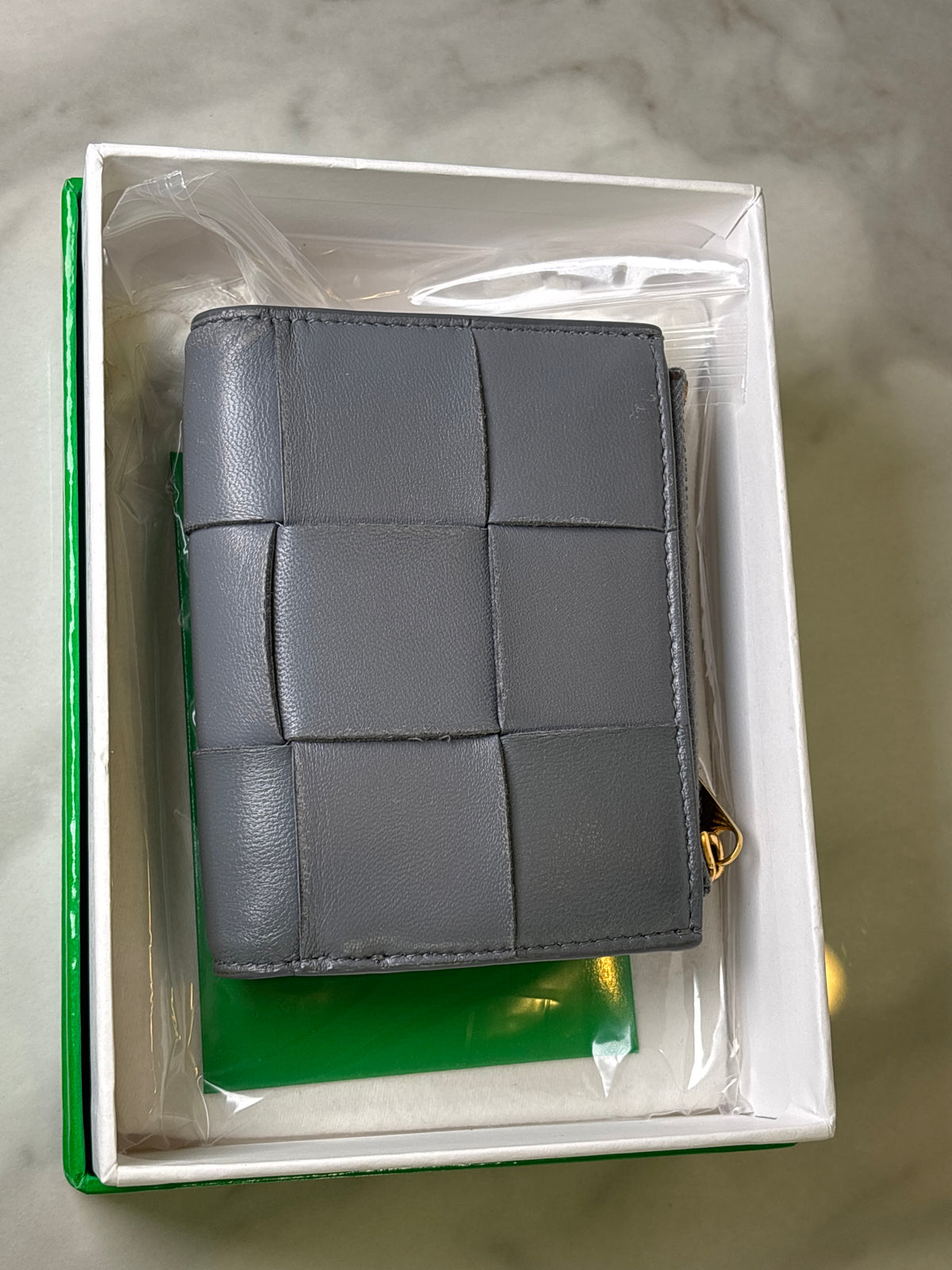 Japan Exclusive - Bottega Veneta Cassette Maxi Intrecciato Leather Wallet with Box
