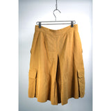 #44. FREE COA Vintage Hermès Silk Cargo Shorts Brown Size 38