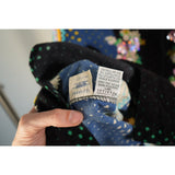 Vintage Versace Jeans Couture Cats & Flowers Corduroy Shirt Multicolor Small